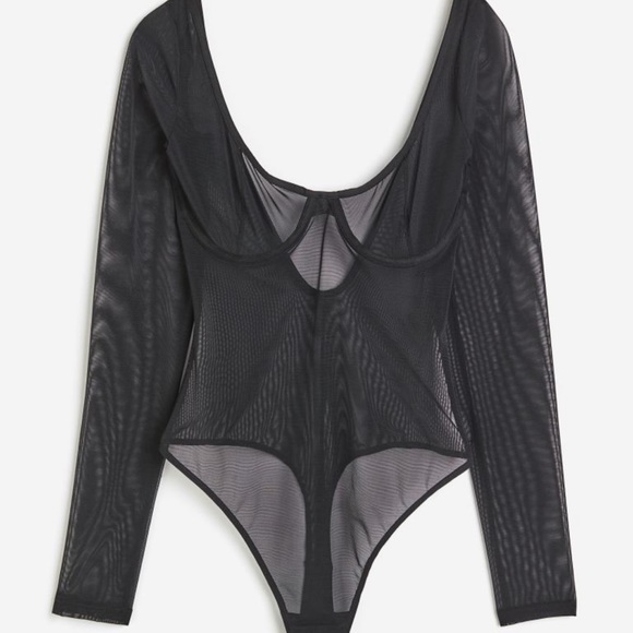 H&M Sheer Black Bodysuit - Picture 5 of 5